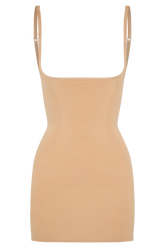 Jocelyn Backless Shapewear Mini Dress - Beige